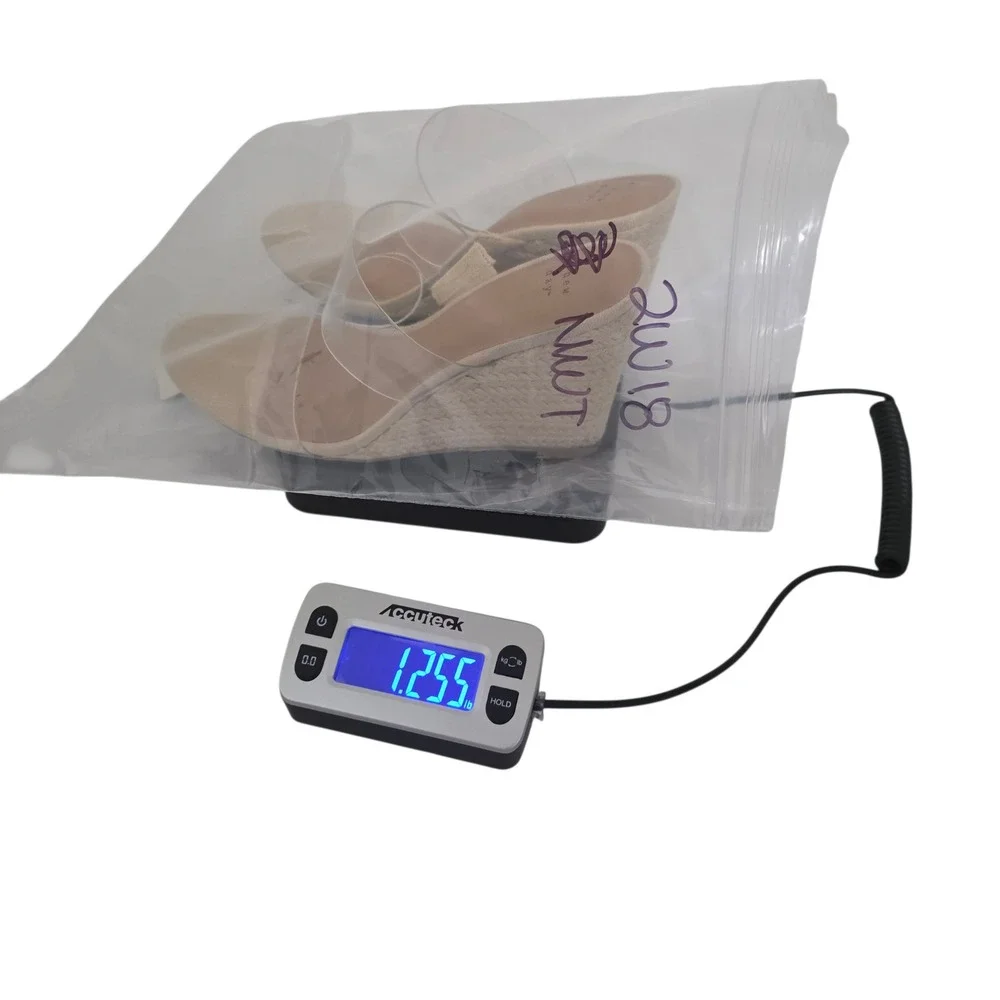 A New Day Womens Clear Strap‎ Espadrille Wedge Sandals Size 9.5 Beige - Picture 8 of 8